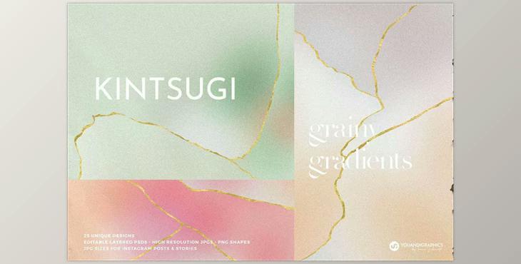 Kintsugi Gradient Backgrounds