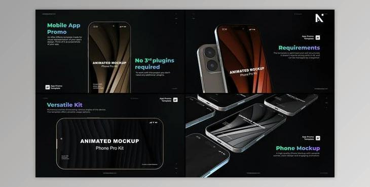 Mobile Phone App Mockup Kit (Videohive 53422289) - AE Project