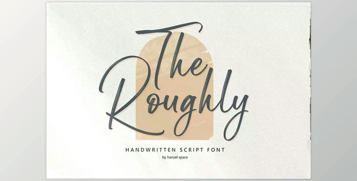 The Roughly Script Font CreativeMarket 6637807