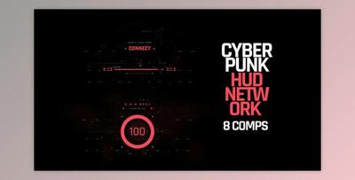 HUD Cyberpunk Network (Videohive 40491205) - AE Project