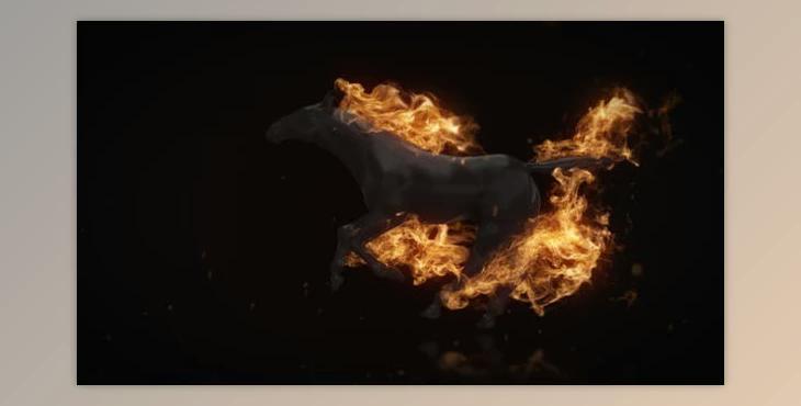 Flamming Horse Logo Reveal (Videohive 22216625)