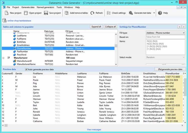 Datanamic Data Generator Professional v9.0