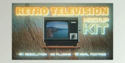 Retro TV Mockup Kit (Videohive 36760922) - AE Project