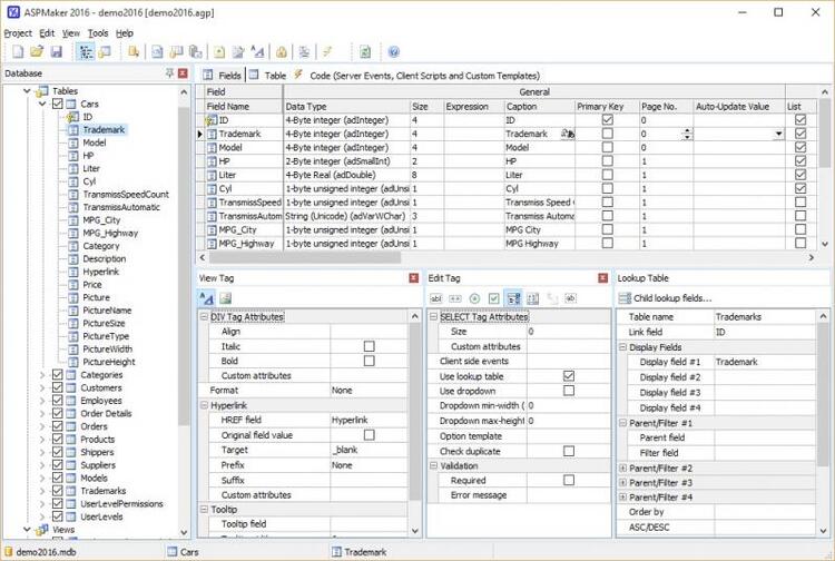 e.World Tech ASPMaker 2018.0.5