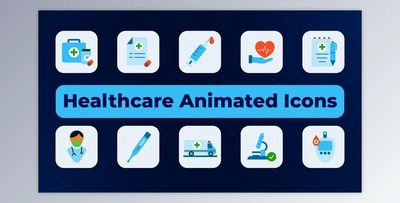 Healthcare Animated Icons (Videohive 50294383) - AE Project