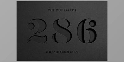 Cut Out Paper Text Effect CreativeMarket-5648621