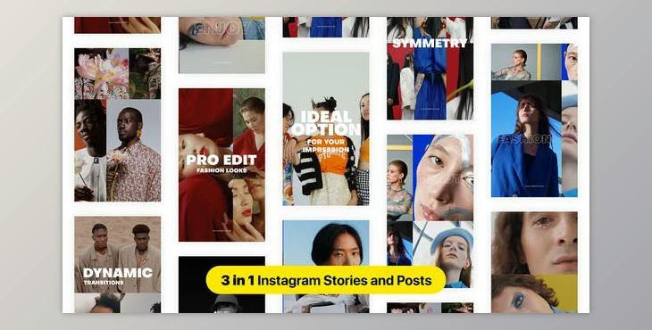 Grid Multiscreen Instagram Stroies and Posts (Videohive 34974413) - AE Project