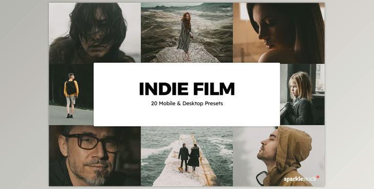 20 Indie Film Lightroom Presets & LUTs CreativeMarket-5844319 (XMP, DNG, PNG)