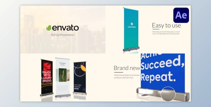 Roll Up Presentation for After Effects (Videohive 47395545) - AE Project