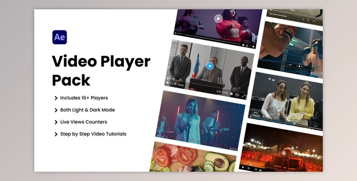 Video Player Pack (Videohive 38163101) - AE Project