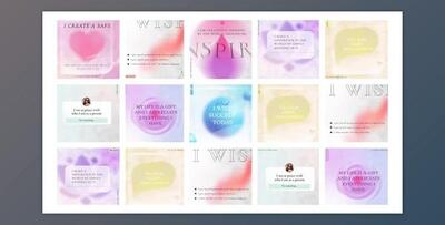 Affirmations phrases post instagram (Videohive 32527105) - AE Project