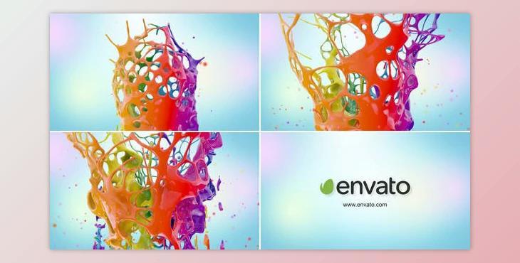 Paints Splash Logo (Videohive 22132218)