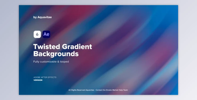 Twisted Gradient Backgrounds (VideoHive 37214950) - AE Project