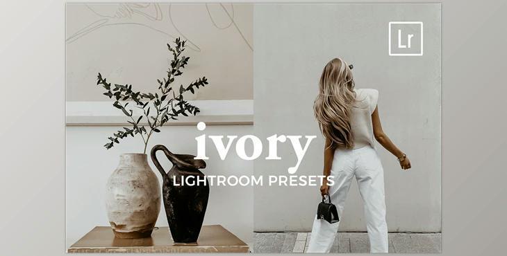 4 Lightroom Presets IVORY CreativeMarket-5541040 (DNG, XMP)