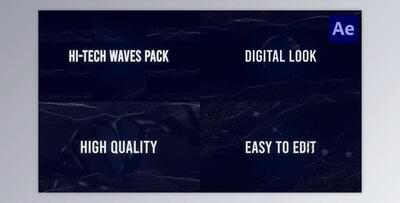 HiTech Waves Pack for After Effects (Videohive 45543625) - AE Project
