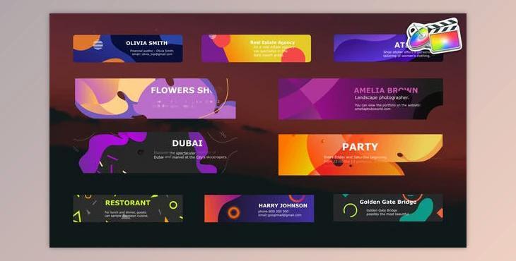 Colorful Modern Titles for FCPX (VideoHive 37198406)