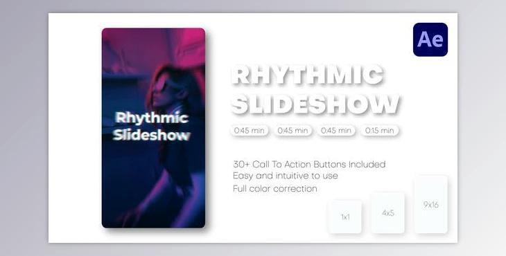 Rhythmic Slideshow – Instagram Reels, TikTok Post, Short Stories (Videohive 41955729) - AE Project