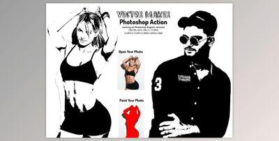 Vector Maker Photoshop Action By Studio Retouch