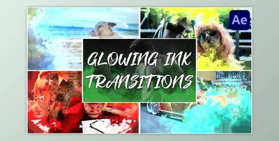 Glowing Ink Transitions for After Effects (Videohive 44503032) - AE Project