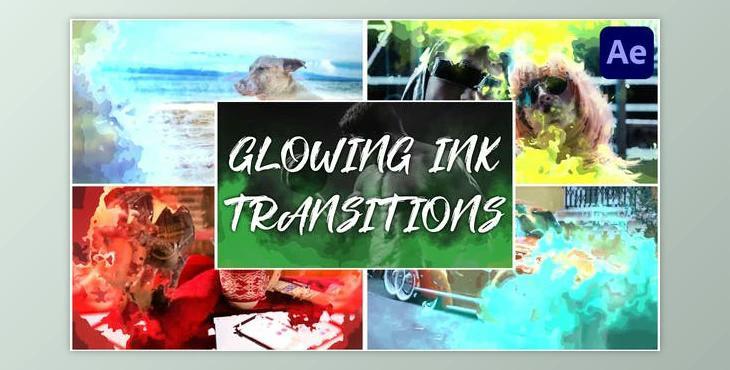 Glowing Ink Transitions for After Effects (Videohive 44503032) - AE Project