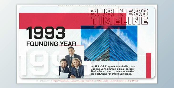 Business Timeline Presentation (Videohive 53254038) - AE Project
