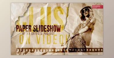 Paper Slideshow - Stop Motion (Videohive 30750687) - AE Project