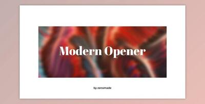 Modern Opener (Videohive 31591580) - AE Project