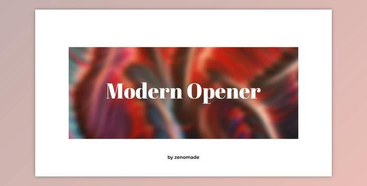 Modern Opener (Videohive 31591580) - AE Project