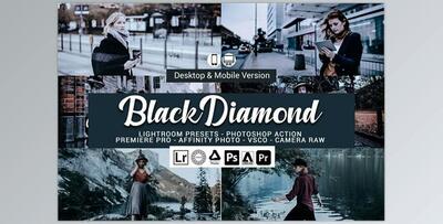 Black Diamond Lightroom Presets CreativeMarket-5156439 (XMP, DNG, LRTEMPLATE, PS)