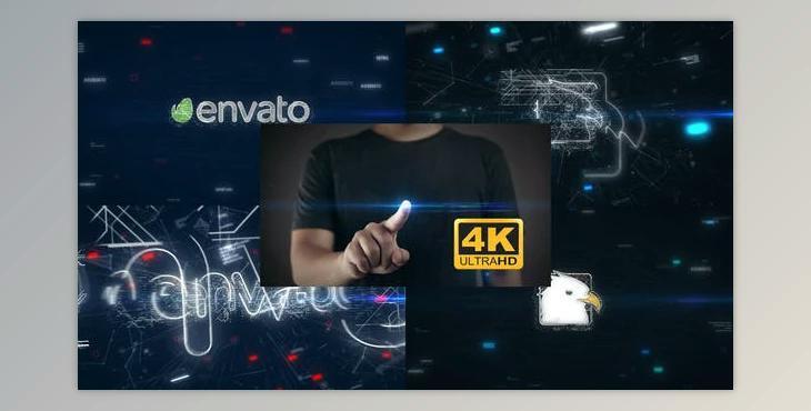 Touch Screen Logo Reveal 4K (Videohive 25706559)