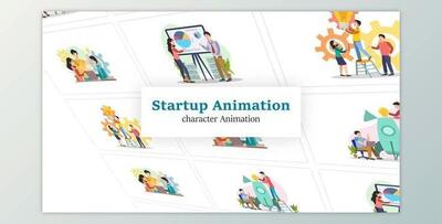 Startup Character Scene Animation Pack (Videohive 36044995) - AE Project