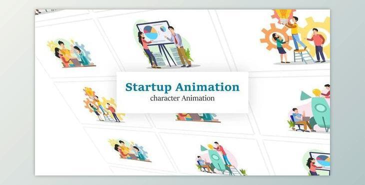 Startup Character Scene Animation Pack (Videohive 36044995) - AE Project
