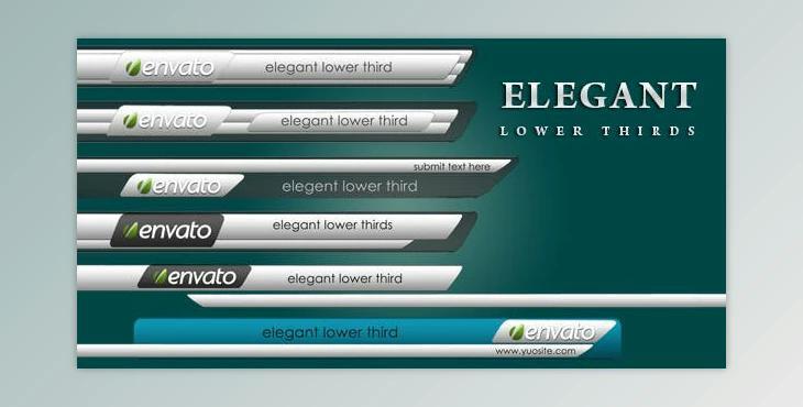 Elegant Lower Thirds (Videohive 2656502)