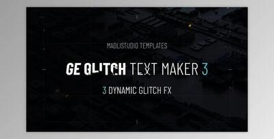 Ge Glitch Text Maker 3 (Videohive 30268108) - AE Project