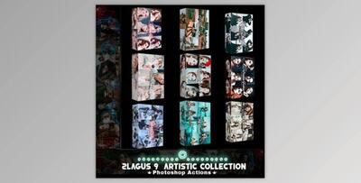 2lagus 9 Artistic Collection Photoshop Actions GraphicRiver-31604326 (ATN)