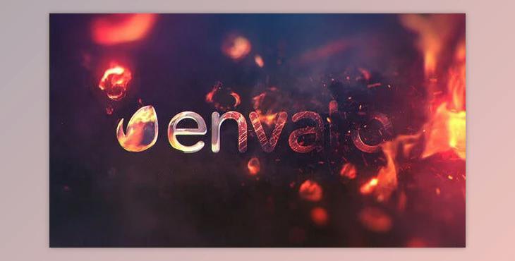 Burn Logo 4K (Videohive 25972836) For AE