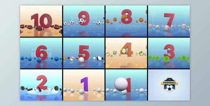 Countdown – Sports Balls (Videohive 39503798) - AE Project