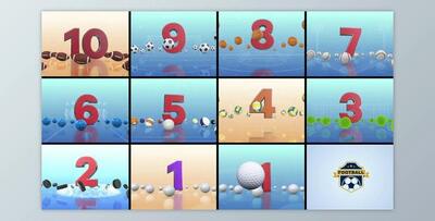 Countdown – Sports Balls (Videohive 39503798) - AE Project
