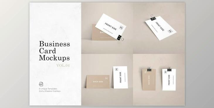 Business Card Mockups Vol.4 CreativeMarket 5038403
