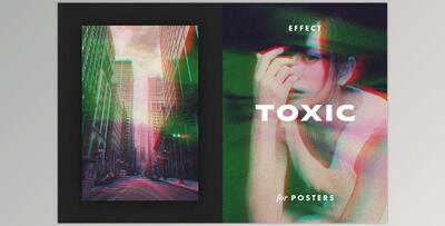 Toxic Glitch Effect for Posters CreativeMarket - 7035842