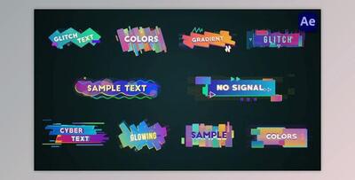 Colorful Glitch Lower Thirds & Titles [After Effects] (Videohive 36113887) - AE Project