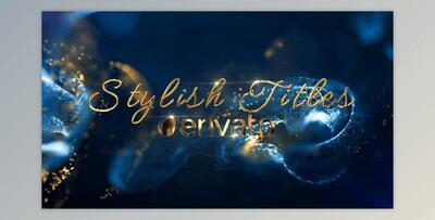 Gold Stylish Titles (Videohive 44117112) - AE Project