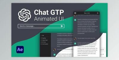 AI Chat GPT UI (Videohive 45934455) - AE Project