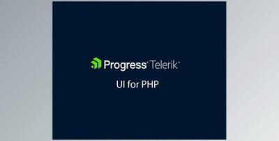 Progress Telerik UI for PHP 2023 R1 v2023.1.117 (17 Jan 2023) Retail Full Version
