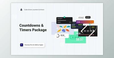 Countdowns & Timers Pack l MOGRT for Premiere Pro (Videohive 33696906)