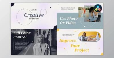Stylish Creative Slideshow for DaVinci Resolve (Videohive 49995528)