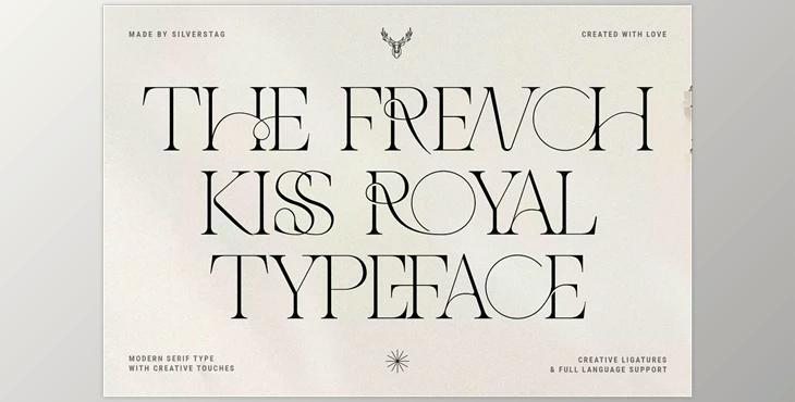 The French Kiss Royal Typeface CreativeMarket 6941348