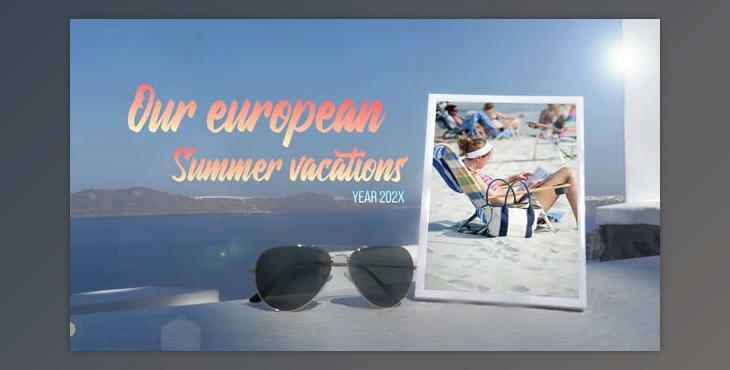 European Summer Vacations Slideshow (Videohive 54191218) - AE Project