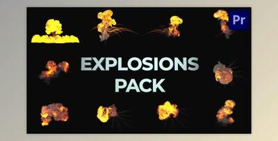 Realistic Explosions Pack for Premiere Pro (VideoHive 37182252)
