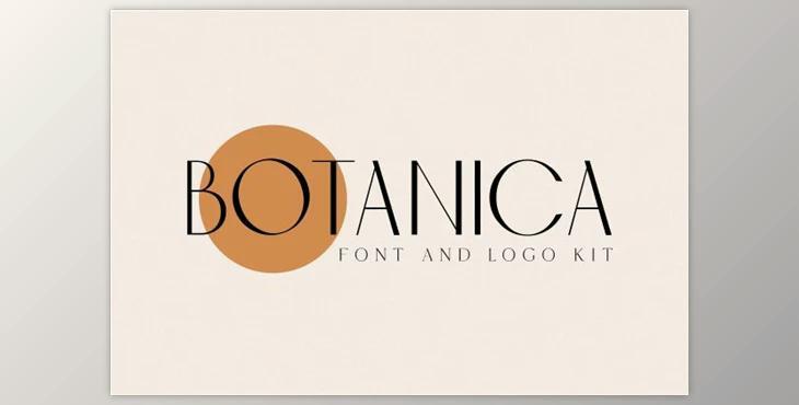 Botanica – Font And Logo Kit (EPS, WOFF, OTF, AI)